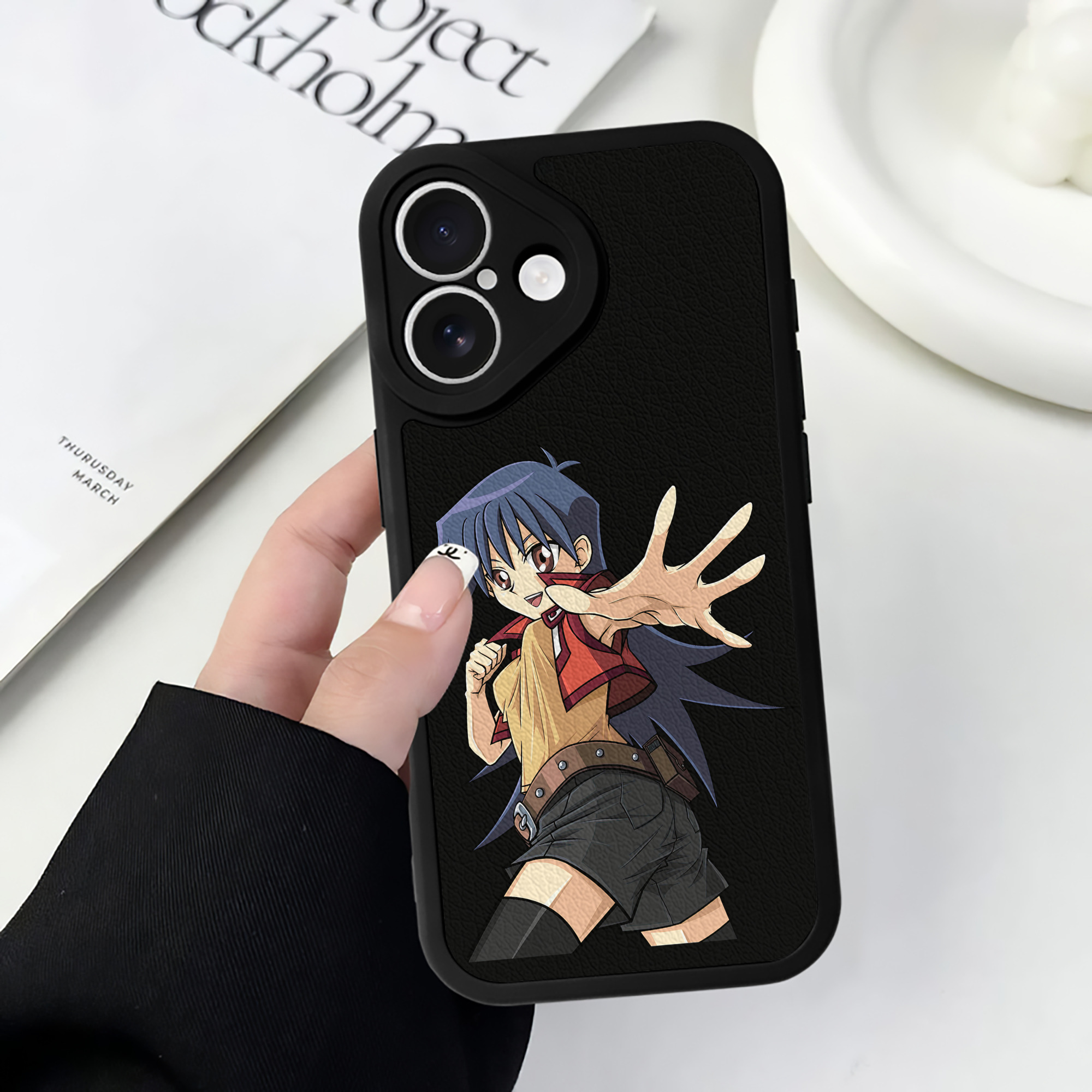 遊☆戯☆王 Yu-Gi-Oh! 【iPhone 16シリーズ対応】シリコンスマホケース（レザー調） 材質：シリコン